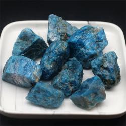 Cristaux d'apatite bleue brute : Décoration Reiki et Feng Shui