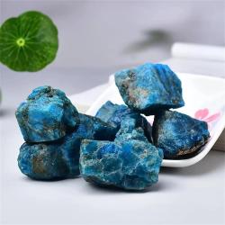 Cristaux d'apatite bleue brute : Décoration Reiki et Feng Shui