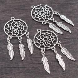 Breloques attrape-rêves | Pendentifs en bronze antique pour la création de bijoux