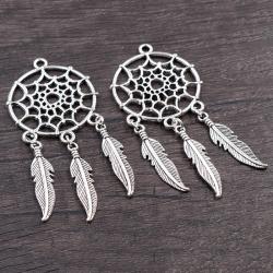 Breloques attrape-rêves | Pendentifs en bronze antique pour la création de bijoux