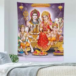Indian God Tapestry: Bohemian Mandala Decor for Meditation & Walls