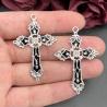 Pendentifs et boucles d'oreilles croix gothiques - Fournitures pour la création de bijoux à faire soi-même