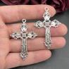 Pendentifs et boucles d'oreilles croix gothiques - Fournitures pour la création de bijoux à faire soi-même