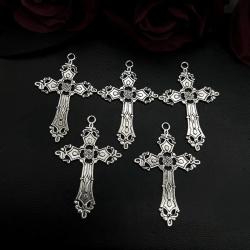 Pendentifs et boucles d'oreilles croix gothiques - Fournitures pour la création de bijoux à faire soi-même