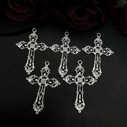 Pendentifs et boucles d'oreilles croix gothiques - Fournitures pour la création de bijoux à faire soi-même