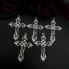Pendentifs et boucles d'oreilles croix gothiques - Fournitures pour la création de bijoux à faire soi-même