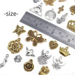 Tibetan Silver Animal Charms (100 Pack) for DIY Jewelry