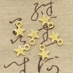 Ciondoli a forma di stella (100 pezzi) - Bronzo tibetano vintage per artigianato e gioielli