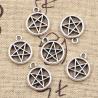 Breloques étoiles et pentagrammes en argent antique (lot de 50) - Bijoux à faire soi-même