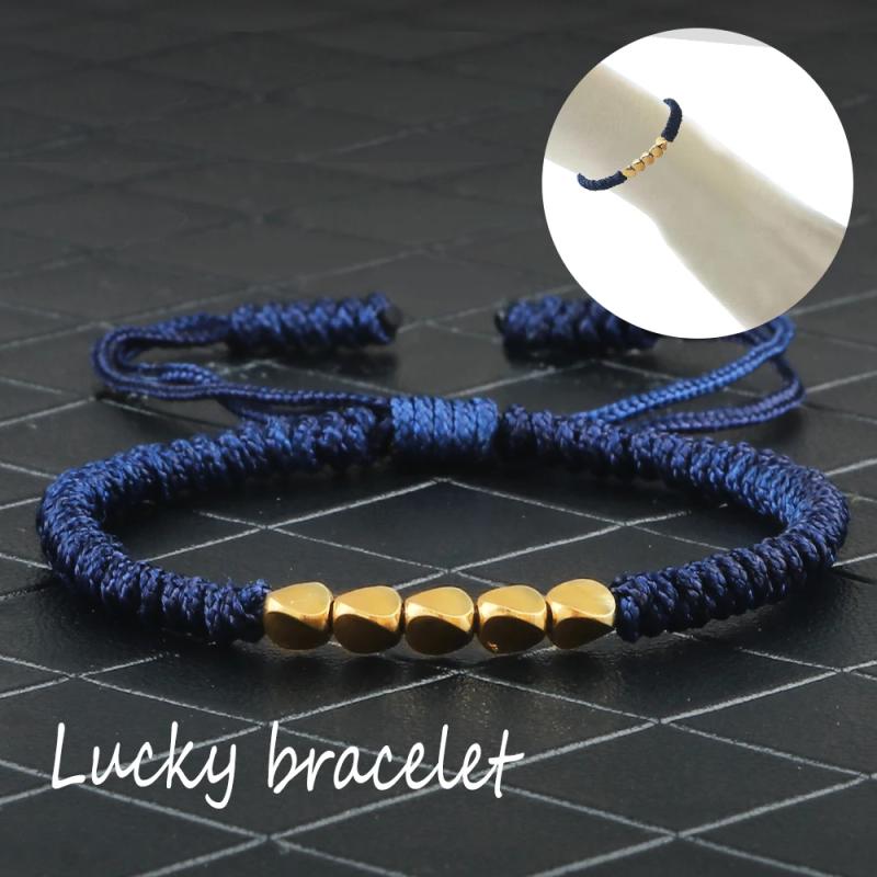 Tibetan Copper Bead Bracelet | Handmade & Adjustable