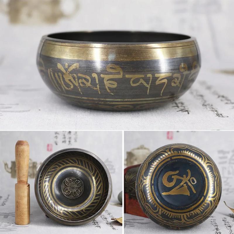 Tibetan Singing Bowls: Metal Meditation & Yoga Bowls Set