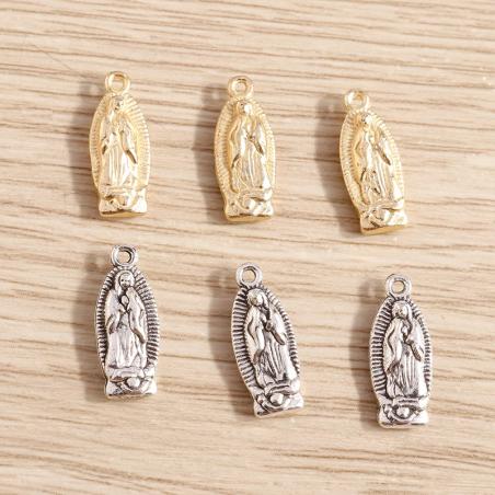 Vintage Virgin Mary Charms - 30pc Set for Jewelry Making