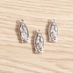 Vintage Virgin Mary Charms - 30pc Set for Jewelry Making