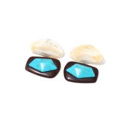 Resin Drop Earrings | Trendy Irregular Stone Dangle for Women