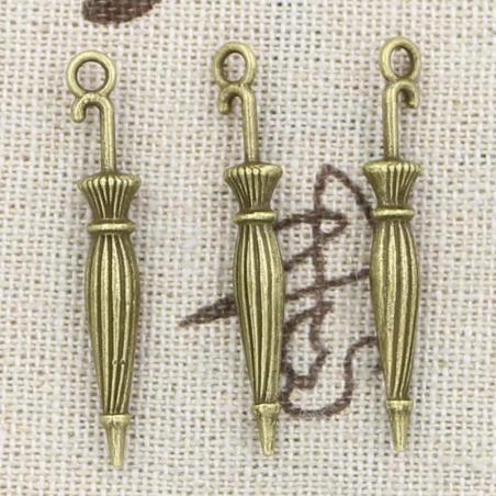 Antique Umbrella Charms for Jewelry Making - 12 Pcs