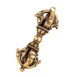 Tibetan Copper Dorje Vajra Ornament - Buddhist Handcrafted Key