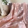 Tibetischer Ethno-Stoff: Pflaumenfarbener Pfirsichblüten-Chiffon für Hanfu