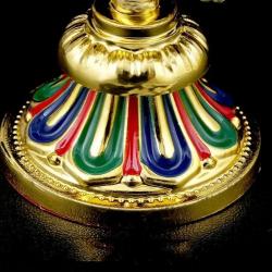 Statues des Huit Trésors du Tibet : Décoration bouddhiste de bon augure