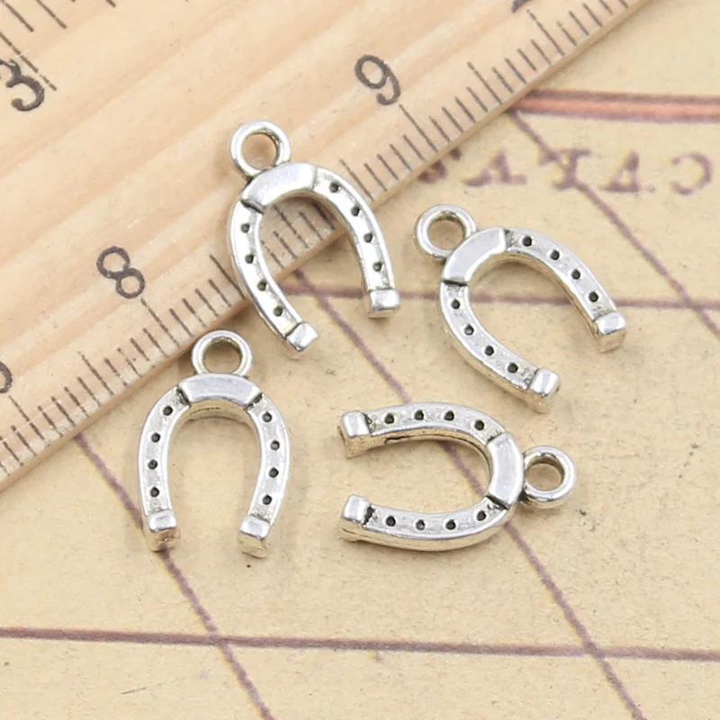 Lucky Horseshoe Charms (30pcs) - Tibetan Silver DIY Jewelry Findings