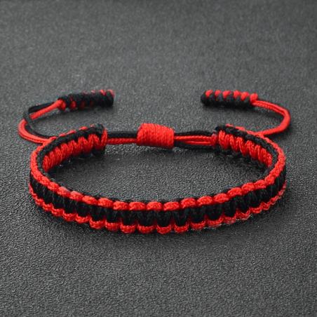 Tibetan Buddhist Bracelet: Handcrafted String Bangle for Luck & Style
