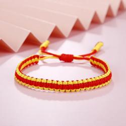 Tibetan Buddhist Bracelet: Handcrafted String Bangle for Luck & Style
