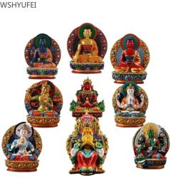 Handgefertigte tibetische Buddha-Statuen: Shakyamuni, Amitabha und mehr