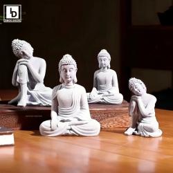 Minyatür Taş Keşiş Heykelleri | Budist Zen Dekorasyonu ve Hediyeleri