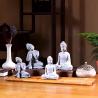 Statues miniatures de moines en pierre | Décoration et cadeaux bouddhistes zen