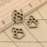 Dog Paw Charms - 50 Pack | Tibetan Bronze Pendant Charms for Jewelr...