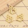 Dog Paw Charms - 50 Pack | Tibetan Bronze Pendant Charms for Jewelr...