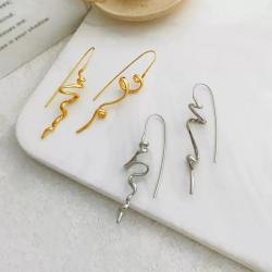 Retro-Ohrhänger mit geometrischen Formen für Damen - FTCY