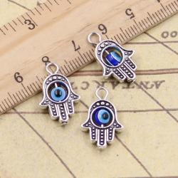 Hamsa El Figürlü Tılsımlar | Takı Yapımı İçin Nazar Boncukları
