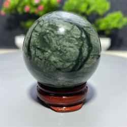 Sfera di cristallo curativa in giada tibetana | Massaggio e decorazioni