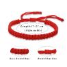 Bracelets en fil rouge : nœud tibétain, ajustables, porte-bonheur