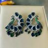 Peacock Green Tassel Earrings for Women | Bilincolor