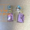 Boucles d'oreilles Bling Sparkle : Boucles d'oreilles roses en zircone cubique pour femmes