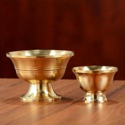 Wasserbecher aus tibetischem Messing | Teetasse aus reinem Kupfer – ideal als Geschenk oder Dekoration