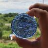 Tibetan Dragon King Mandala Crystal Amulet - Six-Character Mantra