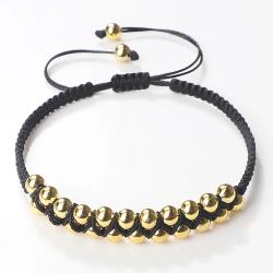 Braccialetto di perline di rame fatto a mano - Stile buddhista tibetano