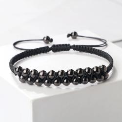 Braccialetto di perline di rame fatto a mano - Stile buddhista tibetano