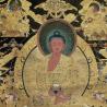 Amitabha Buddha Tangka Embroidery: Wall Decor, Tibetan Buddhist Art