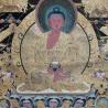 Amitabha Buddha Tangka Embroidery: Wall Decor, Tibetan Buddhist Art
