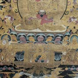 Amitabha Buddha Tangka Embroidery: Wall Decor, Tibetan Buddhist Art