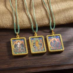 Tibet Gawu Kolye Ucu - Burç Koruyucu Tılsımı