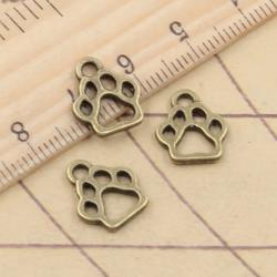 Antique Dog Paw Charms (30pcs) - Tibetan Bronze for Jewelry Making