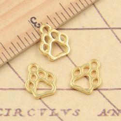 Antique Dog Paw Charms (30pcs) - Tibetan Bronze for Jewelry Making