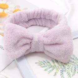 Fasce per capelli morbide e comode per spa - Pile corallo morbido per yoga e trucco