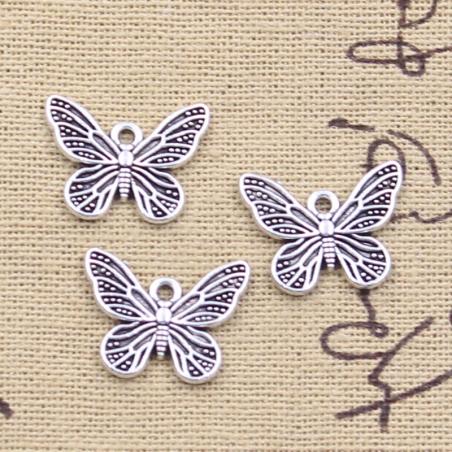 Breloques papillon en bronze antique pour la création de bijoux DIY