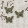 Breloques papillon en bronze antique pour la création de bijoux DIY