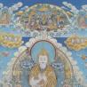 Handgefertigter tibetischer Thangka-Wandteppich von Meister Tsongkhapa